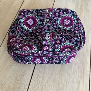 Vera Bradley Purple Medallion Patterned Cosmetic Bag